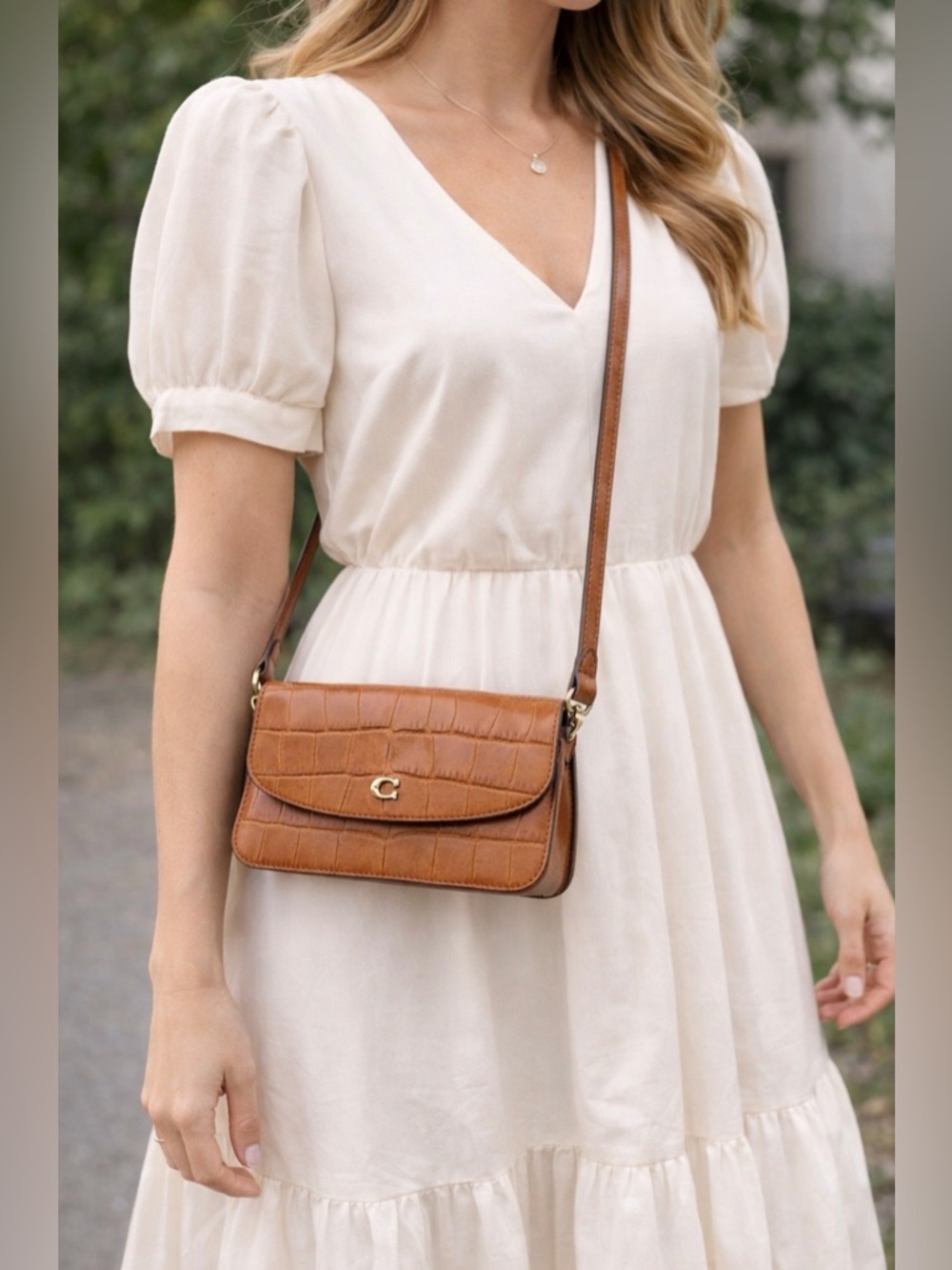 Coach Croc-Embossed Crossbody Bag 🤎✨